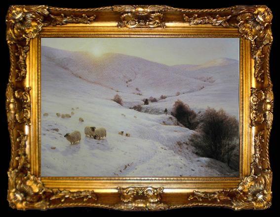 framed  Joseph Farqharson The Sun Peeped oer yon Southland Hills, ta009-2